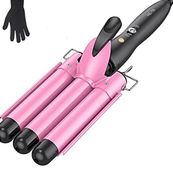 Ceramic Tourmaline 3 Barrel Hair Wave Crimper - Picture 1 of 5